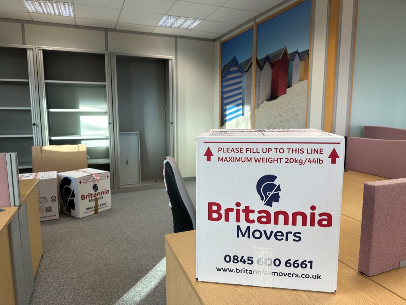 Britannia box on commercial move